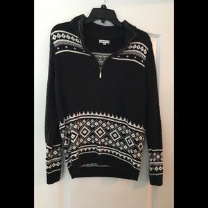 Black and white sweater